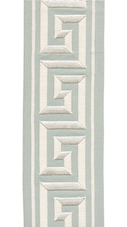 Greek Key Border Trim | 10 Colours | 10cm Wide Embroidered Cotton Canvas Trimming Tape |  For Curtains, Cushions, Blinds & Home Decor-5
