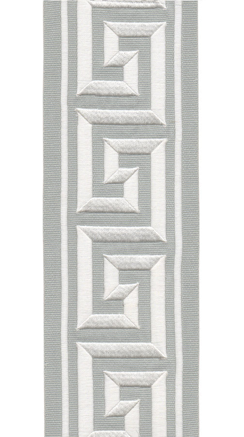 Greek Key Border Trim | 10 Colours | 10cm Wide Embroidered Cotton Canvas Trimming Tape |  For Curtains, Cushions, Blinds & Home Decor-0